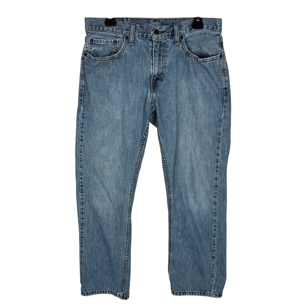 Levi's Jeans Mens 32x30 Blue Denim Medium Wash Mid-Rise Straight Leg Classic